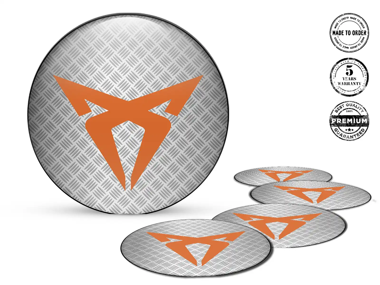Seat Cupra Pegatina Bombada Estilo Logos de Aro de Lujo
